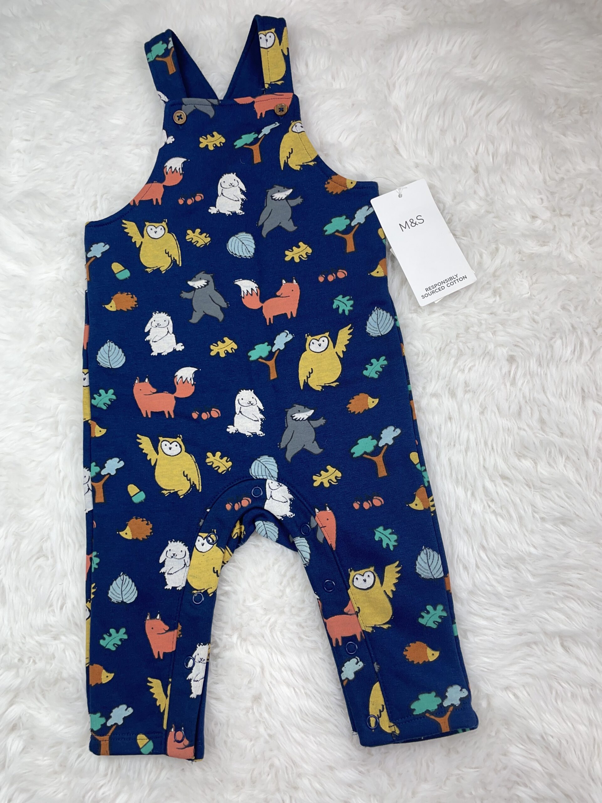 M&S Animal Dungarees, 9-12M, BNWT