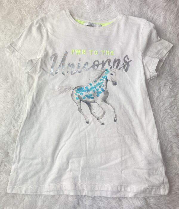 M&S Power To The Unicorn T-Shirt, 10-11Y