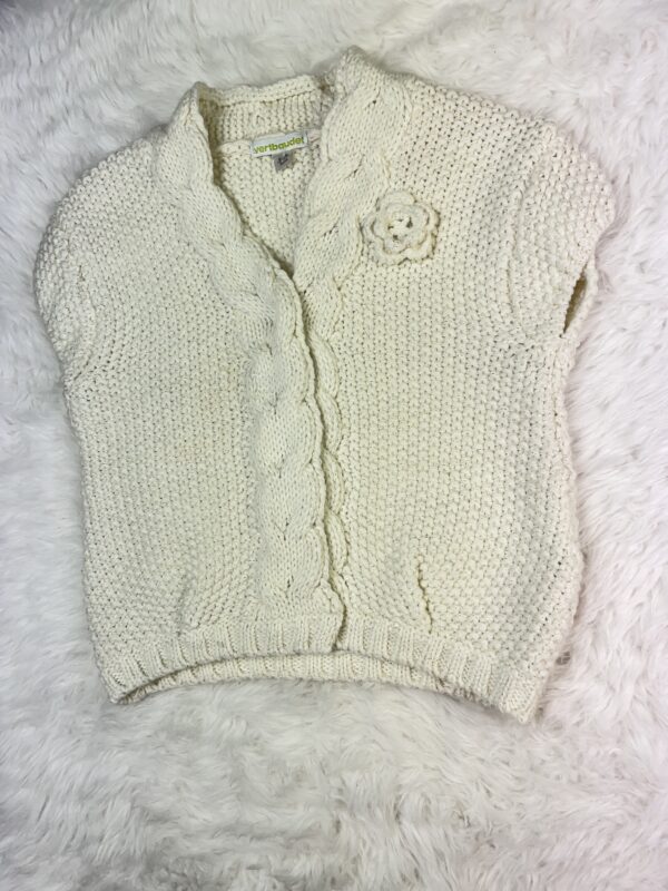Verbaudet Capped Sleeve Knitted Cardigan, 3Y