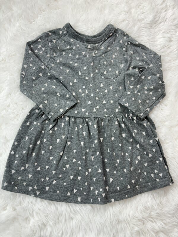 Next Grey Triangle Dress, 12-18M