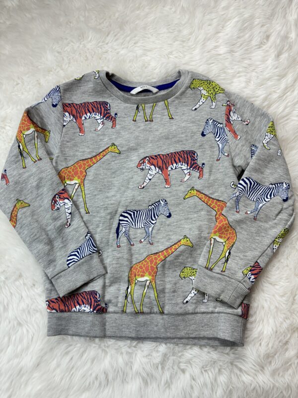 M&S Grey Animal Jumper, 5-6Y, *VGUC