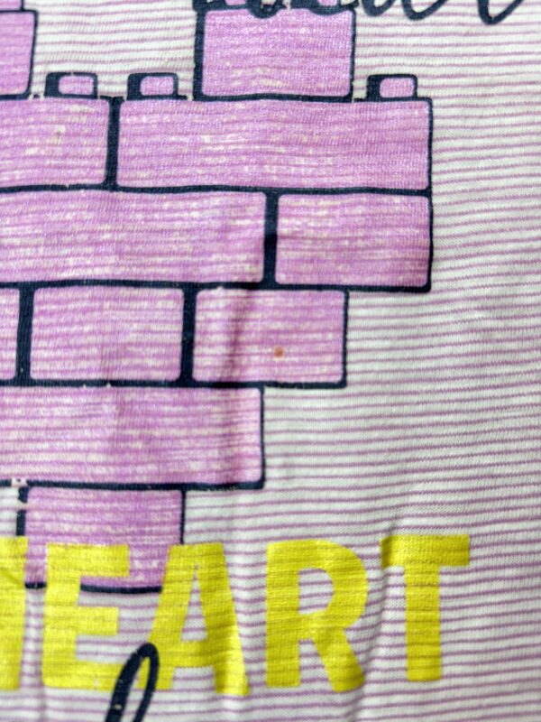 Pink Lego Heart T-Shirt, 4Y, *Small Mark - Image 2
