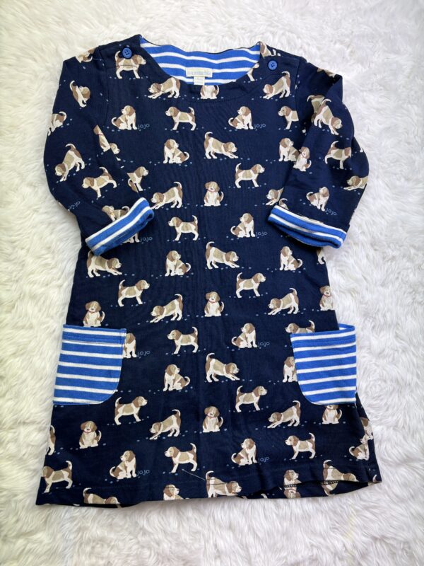 JoJo Dog Dress, 5-6Y, *Small mark on pocket otherwise VGUC