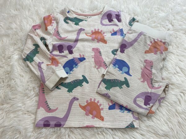 M&S Dino PJ Set* mark on waistband, 3-4Y