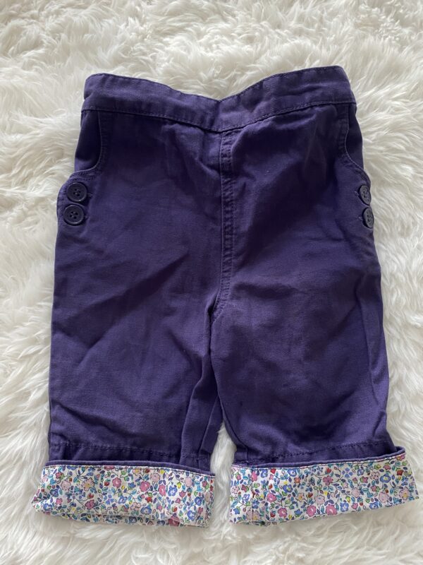 JoJo Purple Trousers,*small mark on leg 18-24M