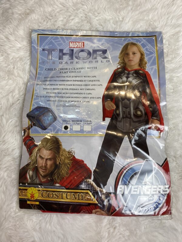Marvel Thor Costume, 3-4Y, EUC