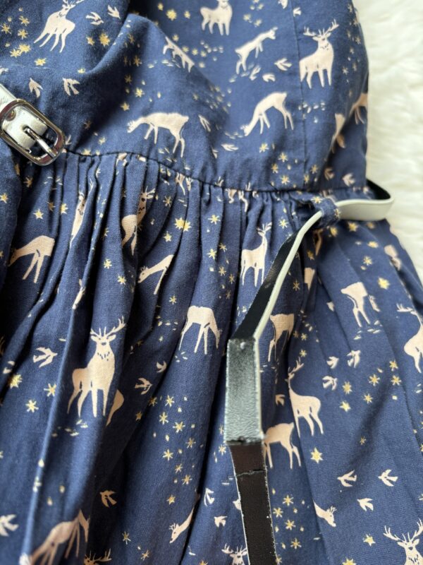 John Lewis Deer Dress,* some cracking on belt, 2Y - Image 2