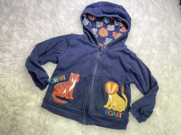 JoJo Zip Animal Hoody*washwear, 6-12M