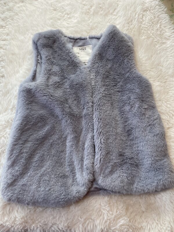 M&S Furry Gilet, 11-12Y