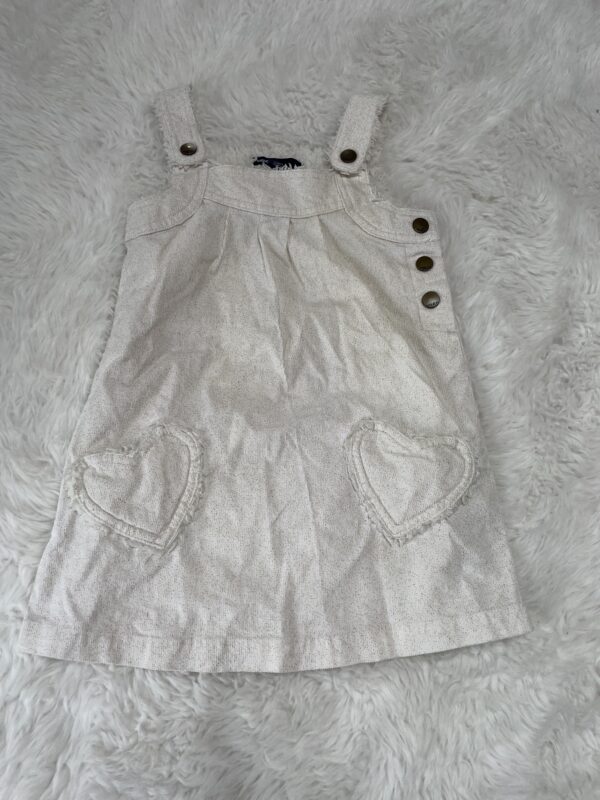 Gap Pinafore With Heart Pockets, 3Y