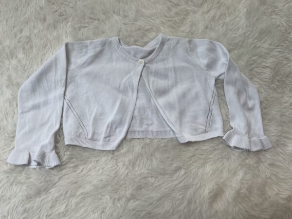 M&S White Cardigan, 3-4Y