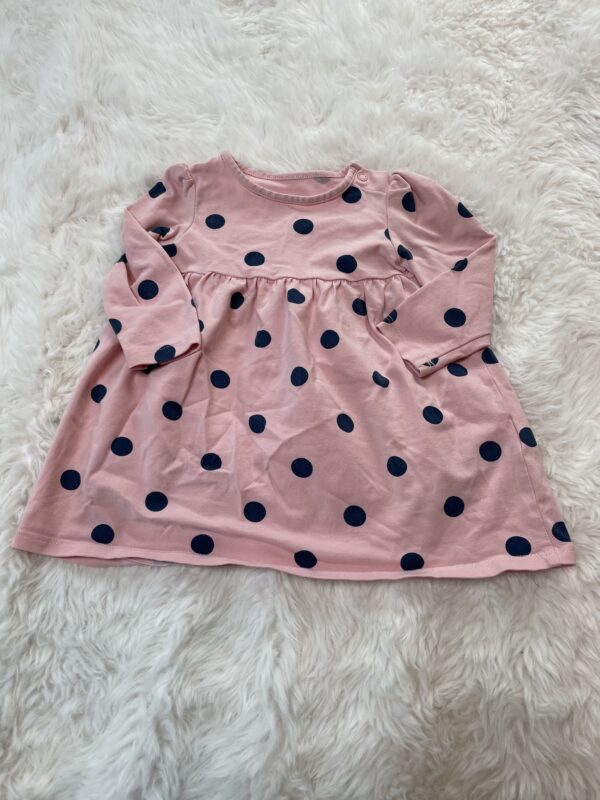 M&S Pink Spotted Dress, VGUC, 3-6M