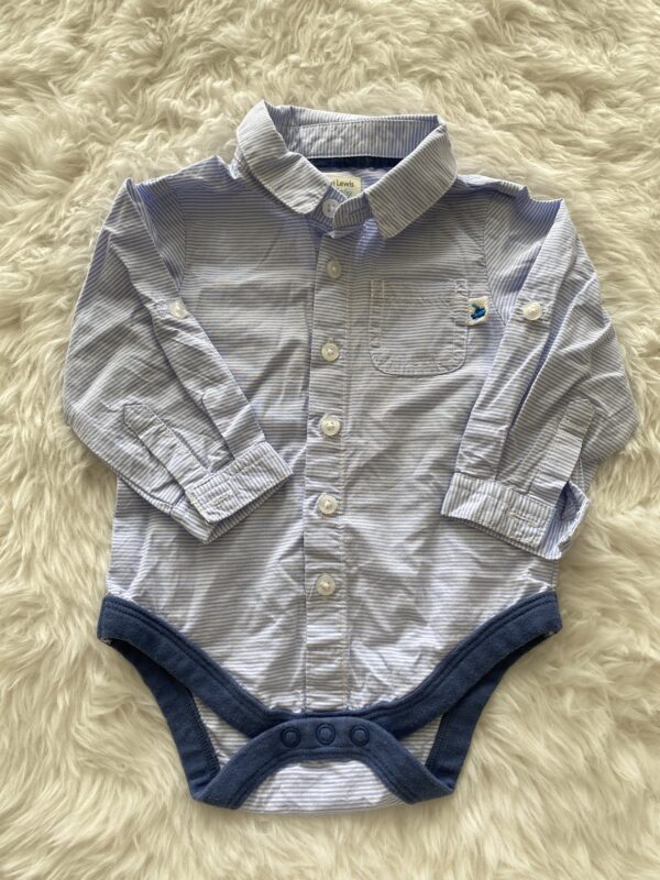 John Lewis Bodysuit Shirt, 3-6M, VGUC