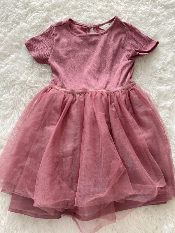 H&M Pink Dress With Tulle Skirt, 4-6Y