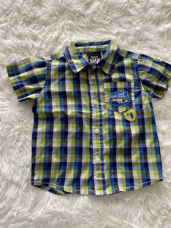 Baysrock Checked Surf Shirt, 24M