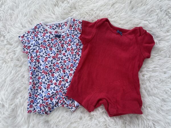 M&S Set of 2 Rompers, Newborn