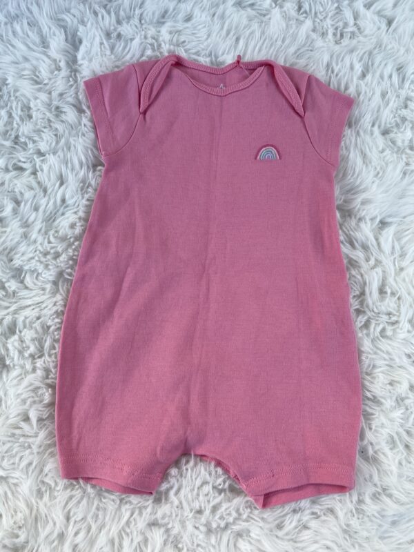 Next Pink Romper, 0-3M, EUC