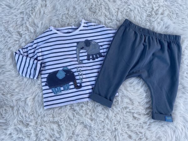 Next Elephant T-Shirt & Leggings Set, 0-3M