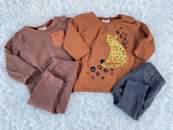 Next 2 Set of T-Shirst & Leggings Sets, 3-6M