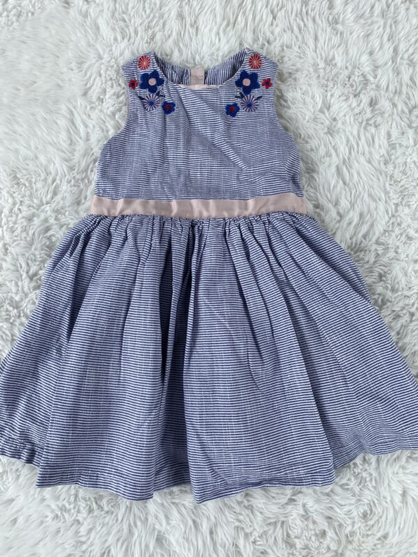 M&S Striped Sleeveless Dress, 3-4Y