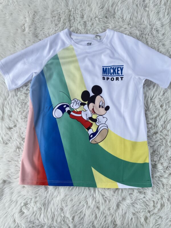 H&M Mickey Mouse Sports Top, BNWOT, 6-8Y