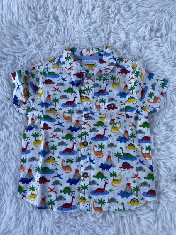 JoJo Dinosaur S/S Shirt, EUC, 12-18M