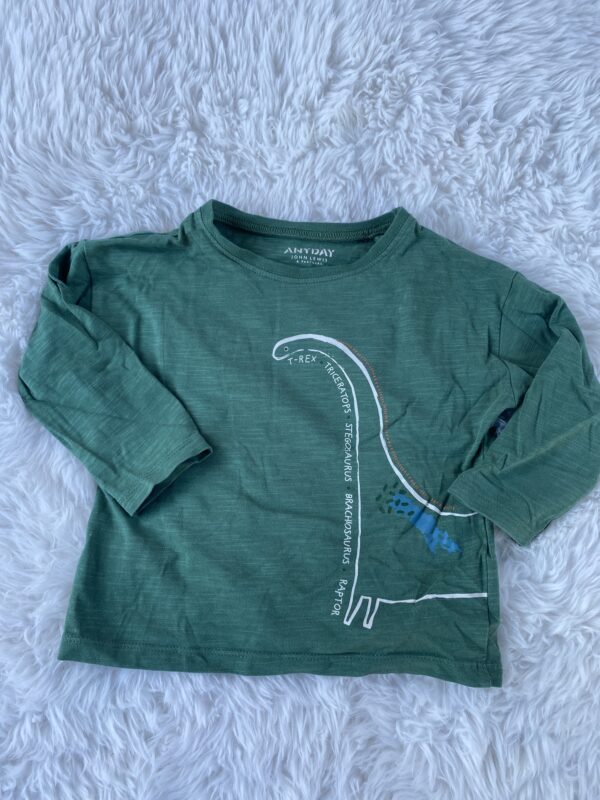John Lewis Dinosaur T-Shirt, 12-18M