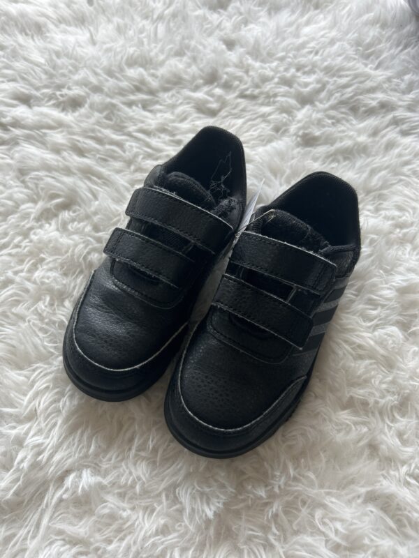 Adidas Black Tensaur Trainers, Size 9