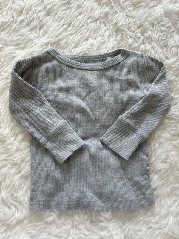 Kidly L/S Ribbed Top, 7-12M