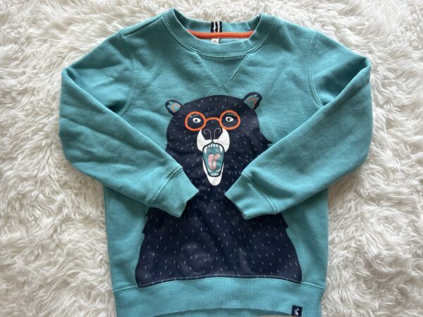 Joules Bear Jumper, 6Yrs, Back Detail as Pictured