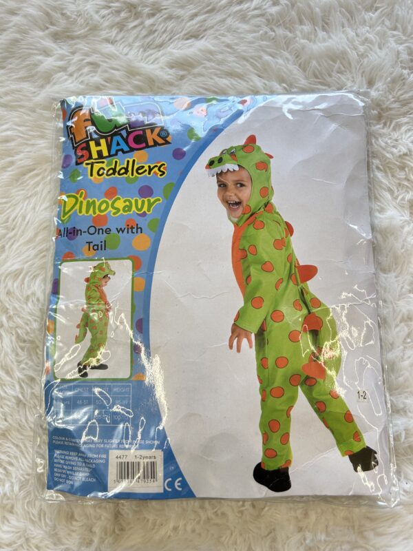 Dinosaur All In One With Tail Fancy Dress, 1-2 Years