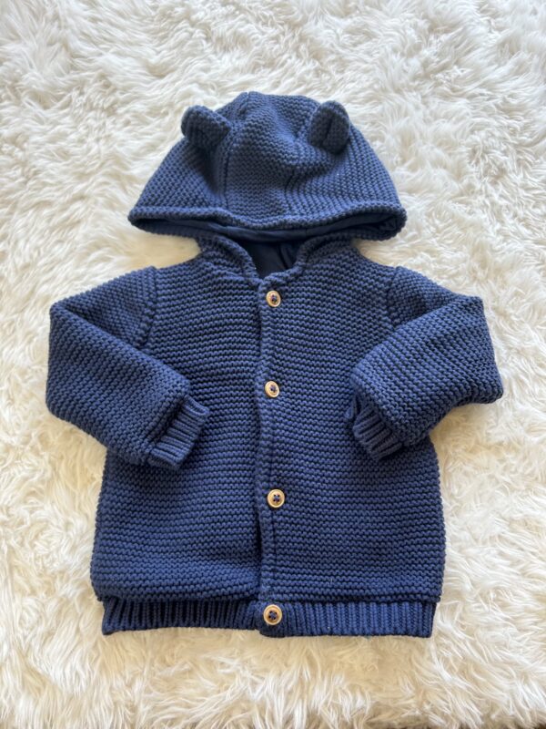 M&S Teddy Hooded Cardigan, 6-9 Months