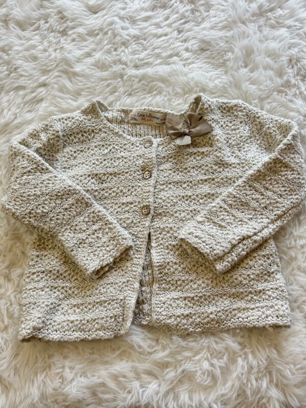 Zara Gold Knit Cardigan, 12-18M