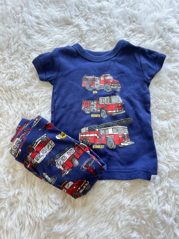 Gap Fireman PJ Set, 6-12 Months