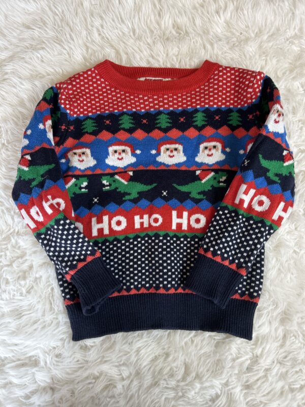 F&F Christmas L/S Jumper, 18-24M