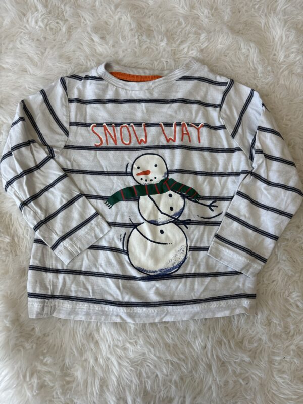 M&S Snowman Top, 3-4Y