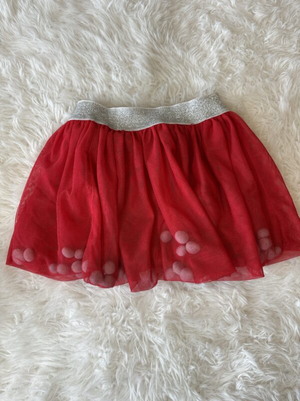 M&Co Red Snow Ball Skirt, 9-12M