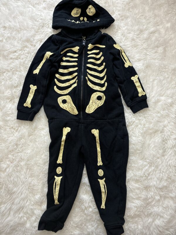 M&S Skeleton Onesie, 1-2Y