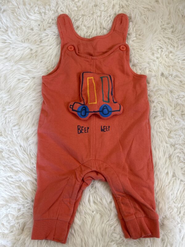 M&S dungarees Peach, 0-1M