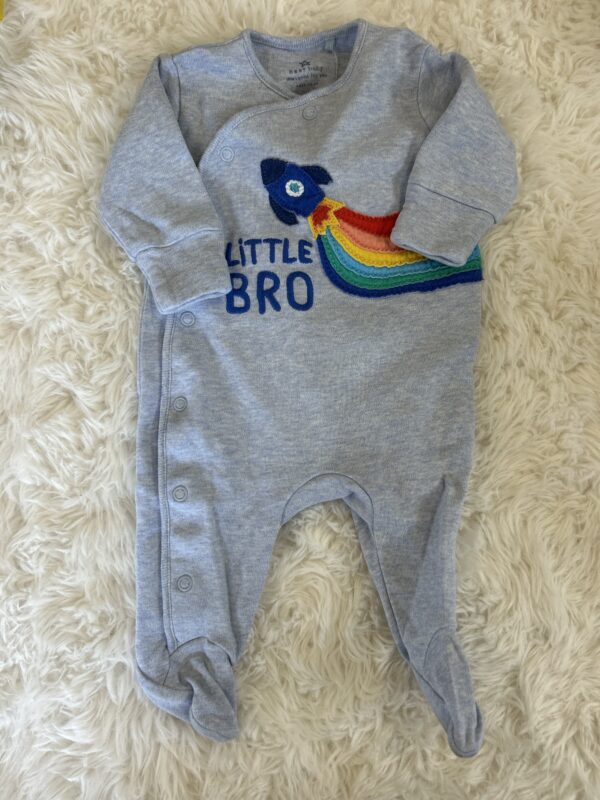 Next 'Little Bro' Sleepsuit, 0-1 Month