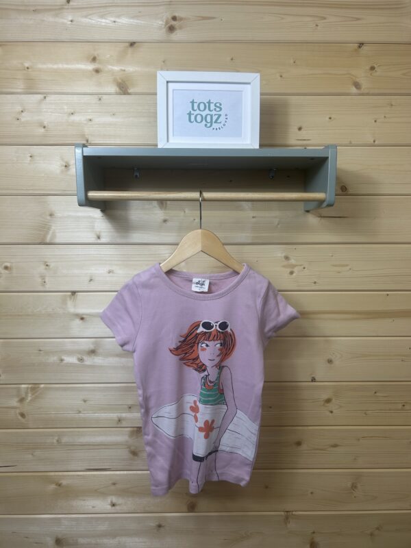 Boden Surf Girl T-Shirt, 7-8yrs *washworn