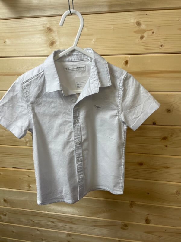 Next White S/S Shirt, 2-3 Years