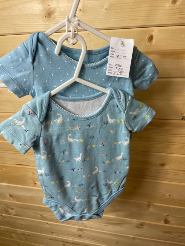 M&S S/S Bodysuits Set of 2, 3-6 Months